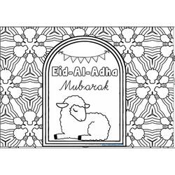 Dibujo para colorear: Eid Mubarak (Fiestas y Celebraciones) #194325 - Dibujos para Colorear e Imprimir Gratis
