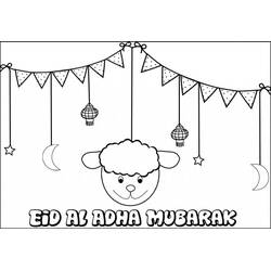Dibujo para colorear: Eid Mubarak (Fiestas y Celebraciones) #194328 - Dibujos para Colorear e Imprimir Gratis