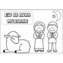 Dibujo para colorear: Eid Mubarak (Fiestas y Celebraciones) #194329 - Dibujos para Colorear e Imprimir Gratis