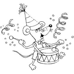Dibujo para colorear: Feliz Año Nuevo (Fiestas y Celebraciones) #60774 - Dibujos para Colorear e Imprimir Gratis
