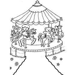Dibujo para colorear: Feria (Fiestas y Celebraciones) #193364 - Dibujos para Colorear e Imprimir Gratis
