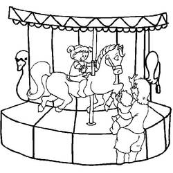 Dibujo para colorear: Feria (Fiestas y Celebraciones) #193372 - Dibujos para Colorear e Imprimir Gratis