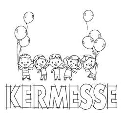 Dibujo para colorear: Feria (Fiestas y Celebraciones) #201018 - Dibujos para Colorear e Imprimir Gratis