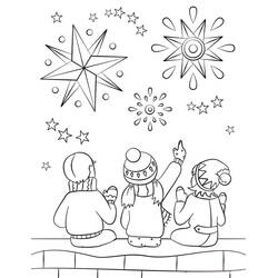 Dibujo para colorear: Fuegos Artificiales (Fiestas y Celebraciones) #209197 - Dibujos para Colorear e Imprimir Gratis