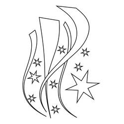Dibujo para colorear: Fuegos Artificiales (Fiestas y Celebraciones) #209198 - Dibujos para Colorear e Imprimir Gratis