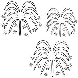 Dibujo para colorear: Fuegos Artificiales (Fiestas y Celebraciones) #209220 - Dibujos para Colorear e Imprimir Gratis