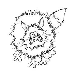 Dibujo para colorear: Gato de Halloween (Fiestas y Celebraciones) #203953 - Dibujos para Colorear e Imprimir Gratis