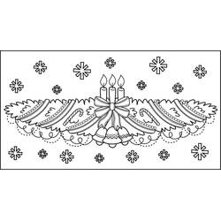 Dibujo para colorear: Guirnalda de Navidad (Fiestas y Celebraciones) #194098 - Dibujos para Colorear e Imprimir Gratis