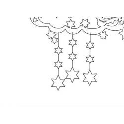 Dibujo para colorear: Guirnalda de Navidad (Fiestas y Celebraciones) #194100 - Dibujos para Colorear e Imprimir Gratis