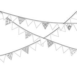 Dibujo para colorear: Guirnalda de Navidad (Fiestas y Celebraciones) #194104 - Dibujos para Colorear e Imprimir Gratis