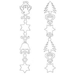 Dibujo para colorear: Guirnalda de Navidad (Fiestas y Celebraciones) #194106 - Dibujos para Colorear e Imprimir Gratis