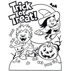 Dibujo Halloween (Fiestas y Celebraciones) #171656 para imprimir y colorear