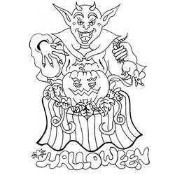 Dibujo Halloween (Fiestas y Celebraciones) #216255 para imprimir y colorear
