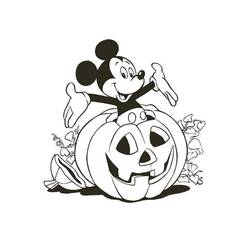 Dibujo para colorear: Halloween Disney (Fiestas y Celebraciones) #200228 - Dibujos para Colorear e Imprimir Gratis