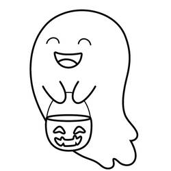 Dibujo para colorear: Halloween para Niños (Fiestas y Celebraciones) #202046 - Dibujos para Colorear e Imprimir Gratis