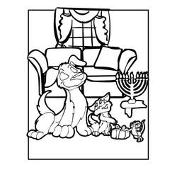 Dibujo para colorear: Hanukkah (Fiestas y Celebraciones) #181044 - Dibujos para Colorear e Imprimir Gratis