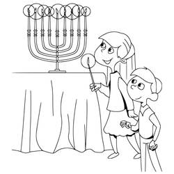 Dibujo para colorear: Hanukkah (Fiestas y Celebraciones) #181048 - Dibujos para Colorear e Imprimir Gratis