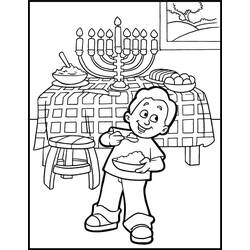 Dibujo para colorear: Hanukkah (Fiestas y Celebraciones) #181049 - Dibujos para Colorear e Imprimir Gratis