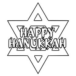 Dibujo para colorear: Hanukkah (Fiestas y Celebraciones) #181051 - Dibujos para Colorear e Imprimir Gratis
