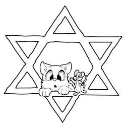 Dibujo para colorear: Hanukkah (Fiestas y Celebraciones) #181053 - Dibujos para Colorear e Imprimir Gratis