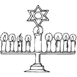 Dibujo para colorear: Hanukkah (Fiestas y Celebraciones) #181054 - Dibujos para Colorear e Imprimir Gratis