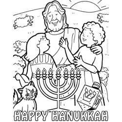 Dibujo para colorear: Hanukkah (Fiestas y Celebraciones) #181058 - Dibujos para Colorear e Imprimir Gratis
