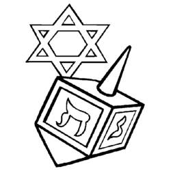 Dibujo para colorear: Hanukkah (Fiestas y Celebraciones) #59611 - Dibujos para Colorear e Imprimir Gratis