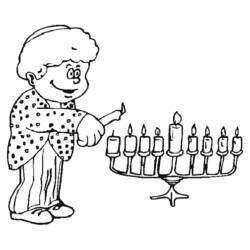 Dibujo para colorear: Hanukkah (Fiestas y Celebraciones) #59620 - Dibujos para Colorear e Imprimir Gratis