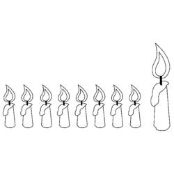 Dibujo para colorear: Hanukkah (Fiestas y Celebraciones) #59621 - Dibujos para Colorear e Imprimir Gratis