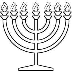 Dibujo para colorear: Hanukkah (Fiestas y Celebraciones) #59627 - Dibujos para Colorear e Imprimir Gratis