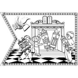 Dibujo para colorear: Hanukkah (Fiestas y Celebraciones) #59635 - Dibujos para Colorear e Imprimir Gratis