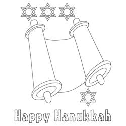 Dibujo para colorear: Hanukkah (Fiestas y Celebraciones) #59657 - Dibujos para Colorear e Imprimir Gratis