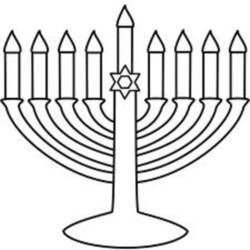 Dibujo para colorear: Hanukkah (Fiestas y Celebraciones) #59661 - Dibujos para Colorear e Imprimir Gratis