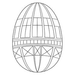 Dibujo para colorear: Huevo de Pascua (Fiestas y Celebraciones) #176825 - Dibujos para Colorear e Imprimir Gratis