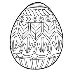 Dibujo para colorear: Huevo de Pascua (Fiestas y Celebraciones) #176826 - Dibujos para Colorear e Imprimir Gratis