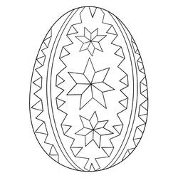 Dibujo para colorear: Huevo de Pascua (Fiestas y Celebraciones) #176828 - Dibujos para Colorear e Imprimir Gratis