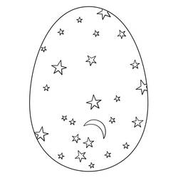 Dibujo para colorear: Huevo de Pascua (Fiestas y Celebraciones) #176830 - Dibujos para Colorear e Imprimir Gratis