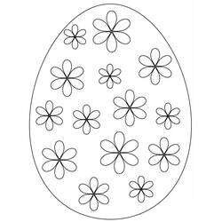 Dibujo para colorear: Huevo de Pascua (Fiestas y Celebraciones) #176831 - Dibujos para Colorear e Imprimir Gratis