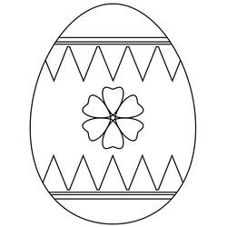 Dibujo para colorear: Huevo de Pascua (Fiestas y Celebraciones) #176832 - Dibujos para Colorear e Imprimir Gratis