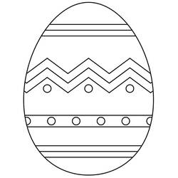 Dibujo para colorear: Huevo de Pascua (Fiestas y Celebraciones) #176833 - Dibujos para Colorear e Imprimir Gratis
