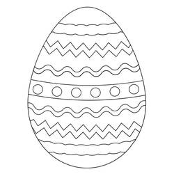Dibujo para colorear: Huevo de Pascua (Fiestas y Celebraciones) #176834 - Dibujos para Colorear e Imprimir Gratis