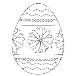 Dibujo para colorear: Huevo de Pascua (Fiestas y Celebraciones) #176836 - Dibujos para Colorear e Imprimir Gratis