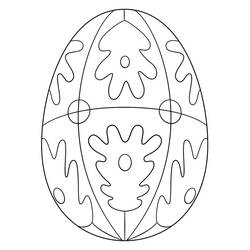 Dibujo para colorear: Huevo de Pascua (Fiestas y Celebraciones) #176838 - Dibujos para Colorear e Imprimir Gratis