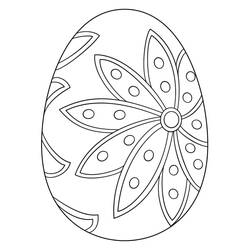 Dibujo para colorear: Huevo de Pascua (Fiestas y Celebraciones) #176839 - Dibujos para Colorear e Imprimir Gratis