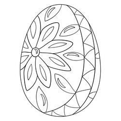 Dibujo para colorear: Huevo de Pascua (Fiestas y Celebraciones) #176840 - Dibujos para Colorear e Imprimir Gratis