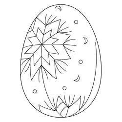 Dibujo para colorear: Huevo de Pascua (Fiestas y Celebraciones) #176841 - Dibujos para Colorear e Imprimir Gratis