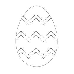 Dibujo para colorear: Huevo de Pascua (Fiestas y Celebraciones) #176842 - Dibujos para Colorear e Imprimir Gratis