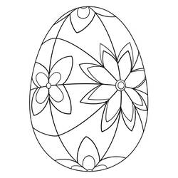 Dibujo para colorear: Huevo de Pascua (Fiestas y Celebraciones) #176843 - Dibujos para Colorear e Imprimir Gratis