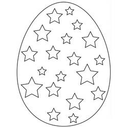 Dibujo para colorear: Huevo de Pascua (Fiestas y Celebraciones) #176844 - Dibujos para Colorear e Imprimir Gratis