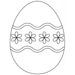 Dibujo para colorear: Huevo de Pascua (Fiestas y Celebraciones) #176845 - Dibujos para Colorear e Imprimir Gratis